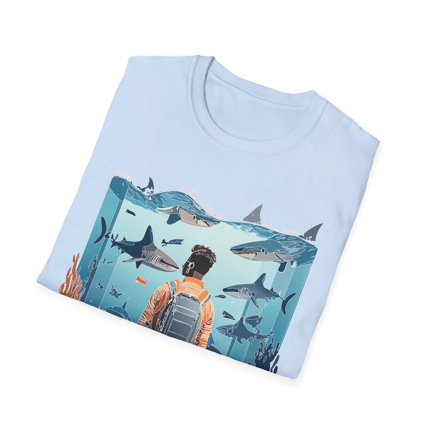 Ocean Tee Shirt, Ocean Shirt, Shirt with Ocean, U boat Tees, Shirt with U-Boat