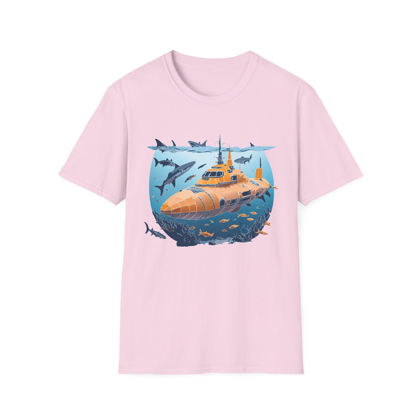 Ocean Tee Shirt, Ocean Shirt, Shirt with Ocean, U boat Tees, Shirt with U-Boat