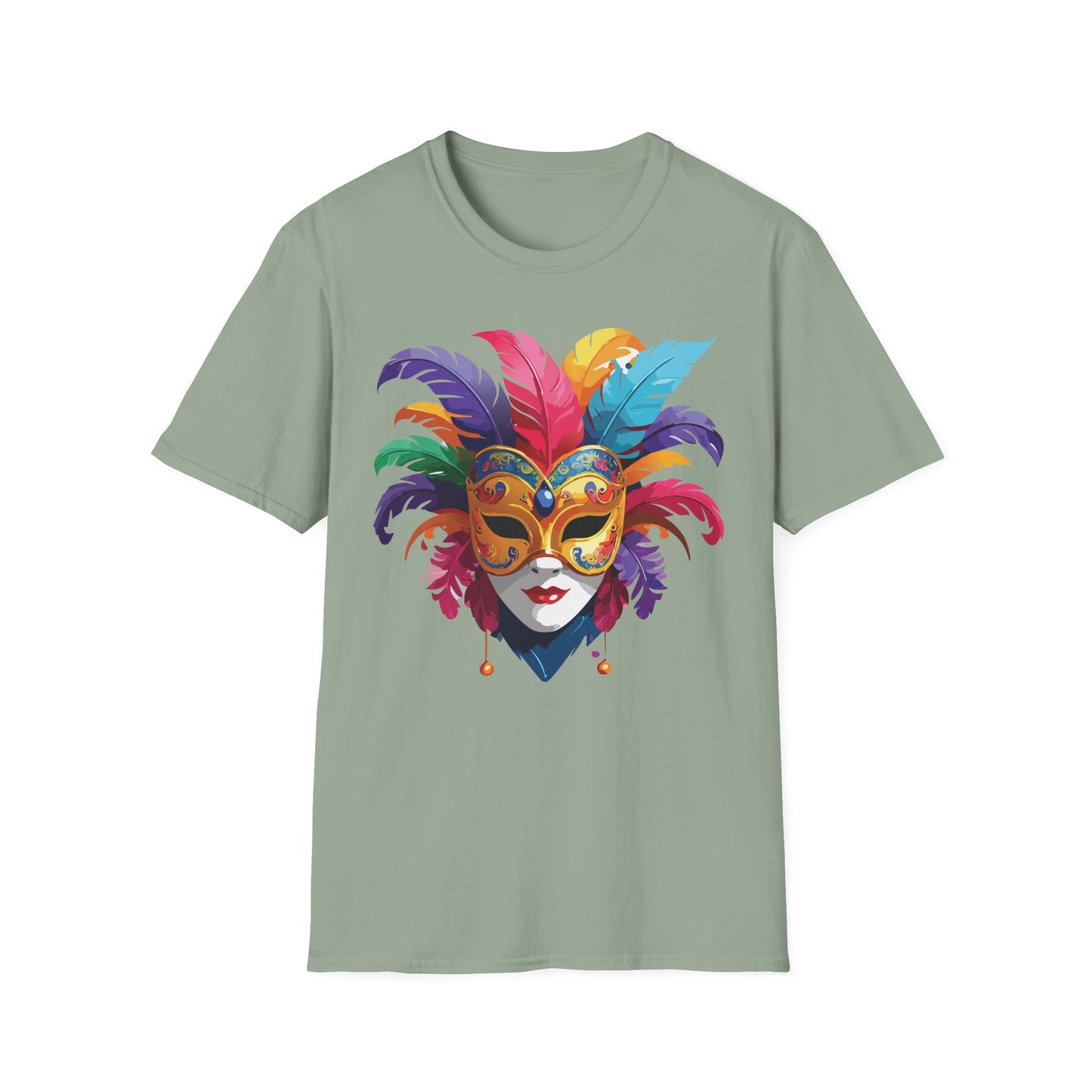Mask Tee Shirt, Mask Shirt, Shirt with Mask, Masquerade Tees