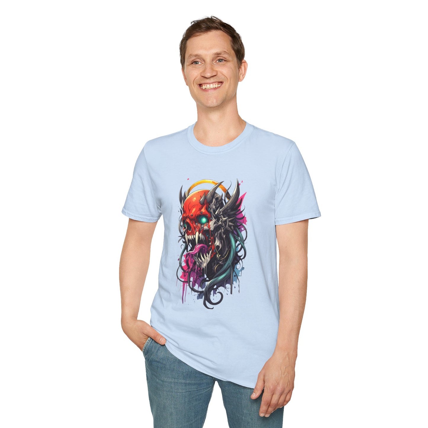 Skull Tee Shirt, Skeleton Shirt, Shirt with Skull, Shirt with Skeleton