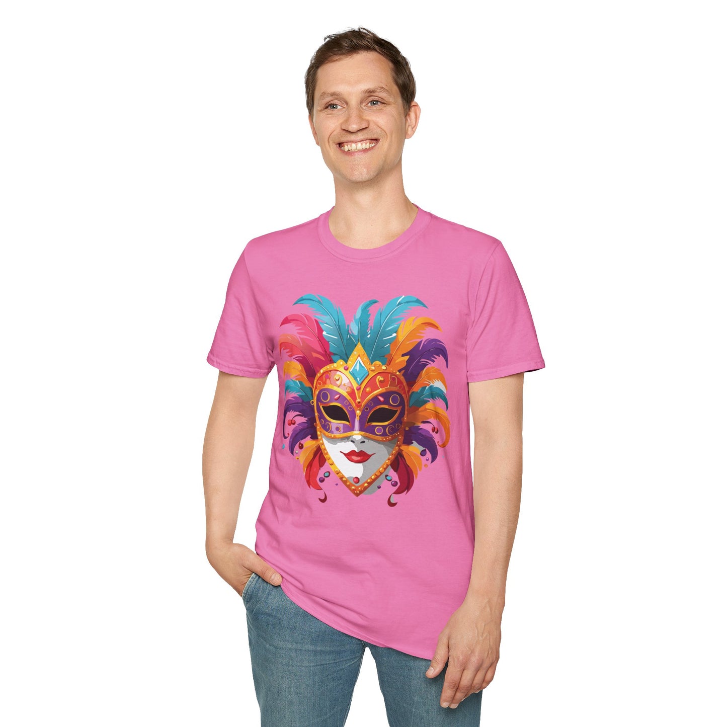 Mask Tee Shirt, Mask Shirt, Shirt with Mask, Masquerade Tees