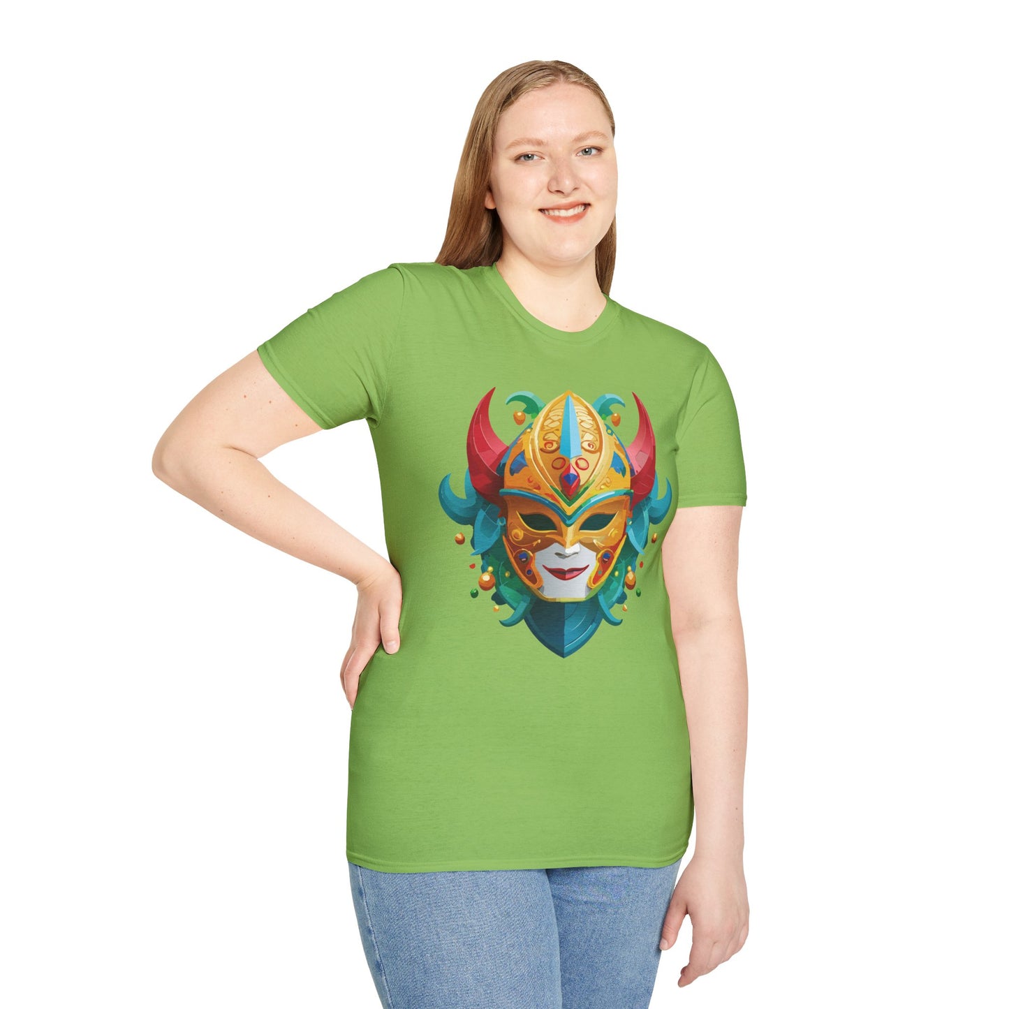 Mask Tee Shirt, Mask Shirt, Shirt with Mask, Masquerade Tees