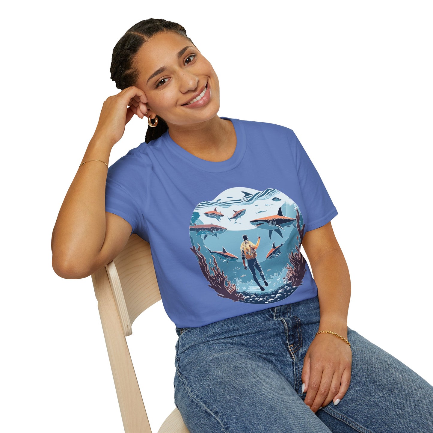 Ocean Tee Shirt, Ocean Shirt, Shirt with Ocean, U boat Tees, Shirt with U-Boat
