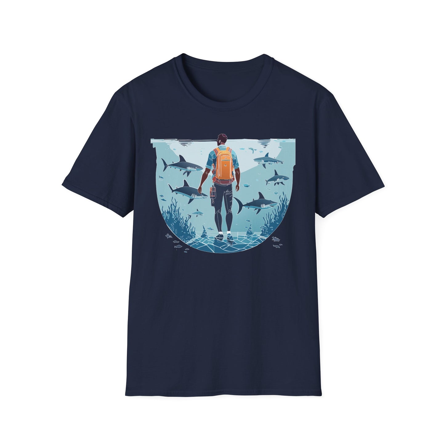 Ocean Tee Shirt, Ocean Shirt, Shirt with Ocean, U boat Tees, Shirt with U-Boat