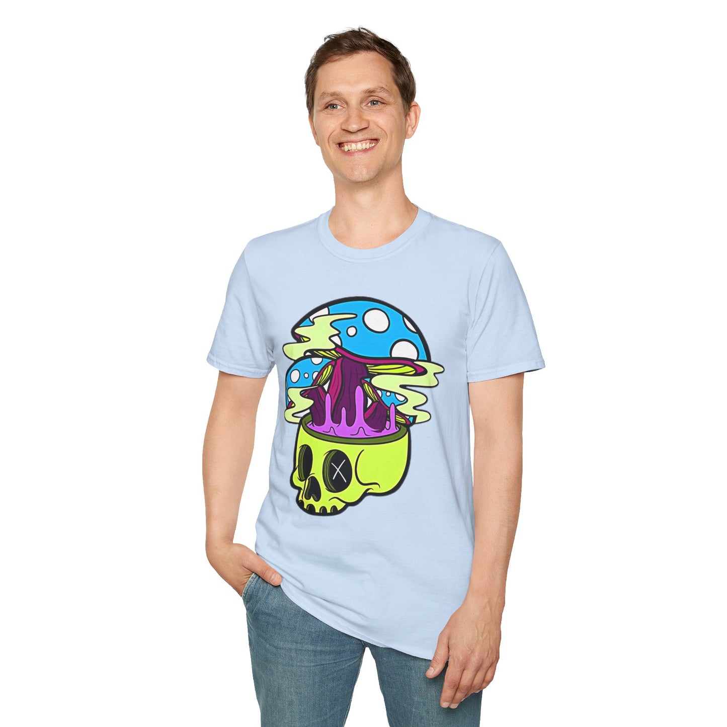 Skull Tee Shirt, Skeleton Shirt, Shirt with Skull, Shirt with Skeleton