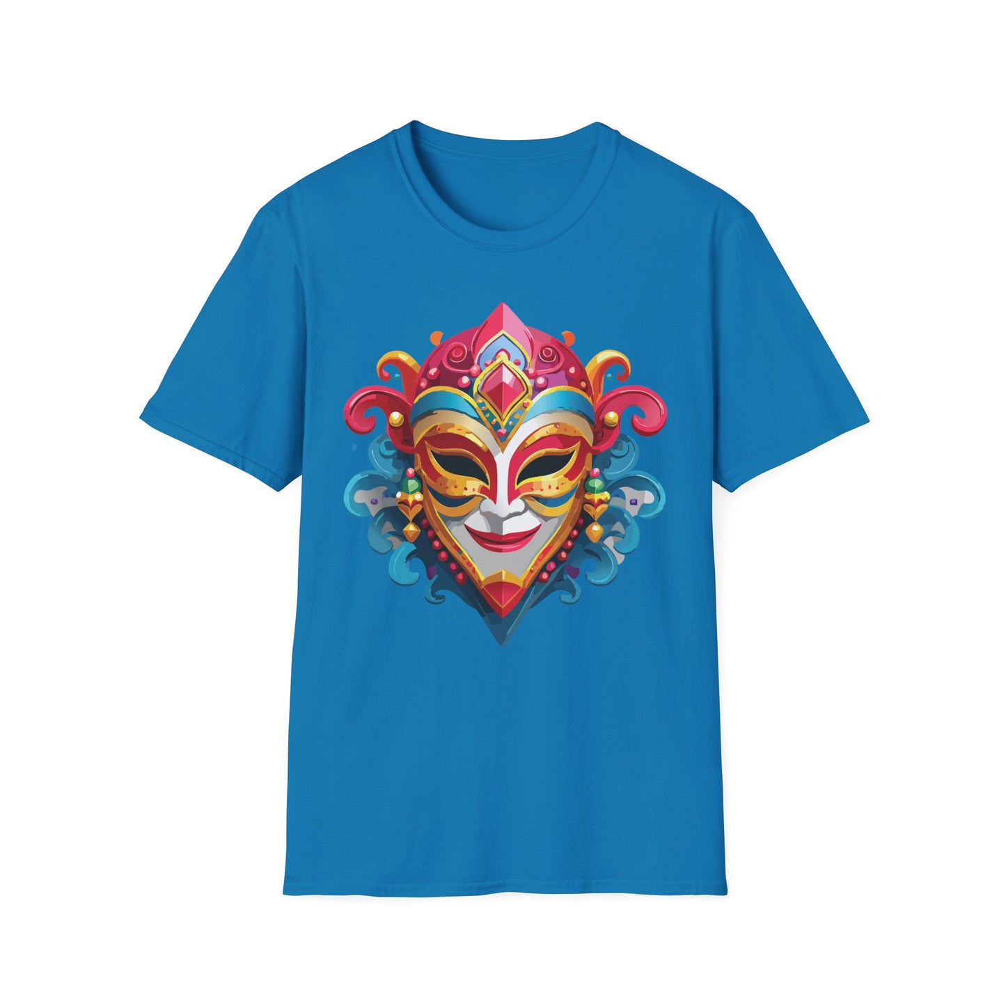 Mask Tee Shirt, Mask Shirt, Shirt with Mask, Masquerade Tees