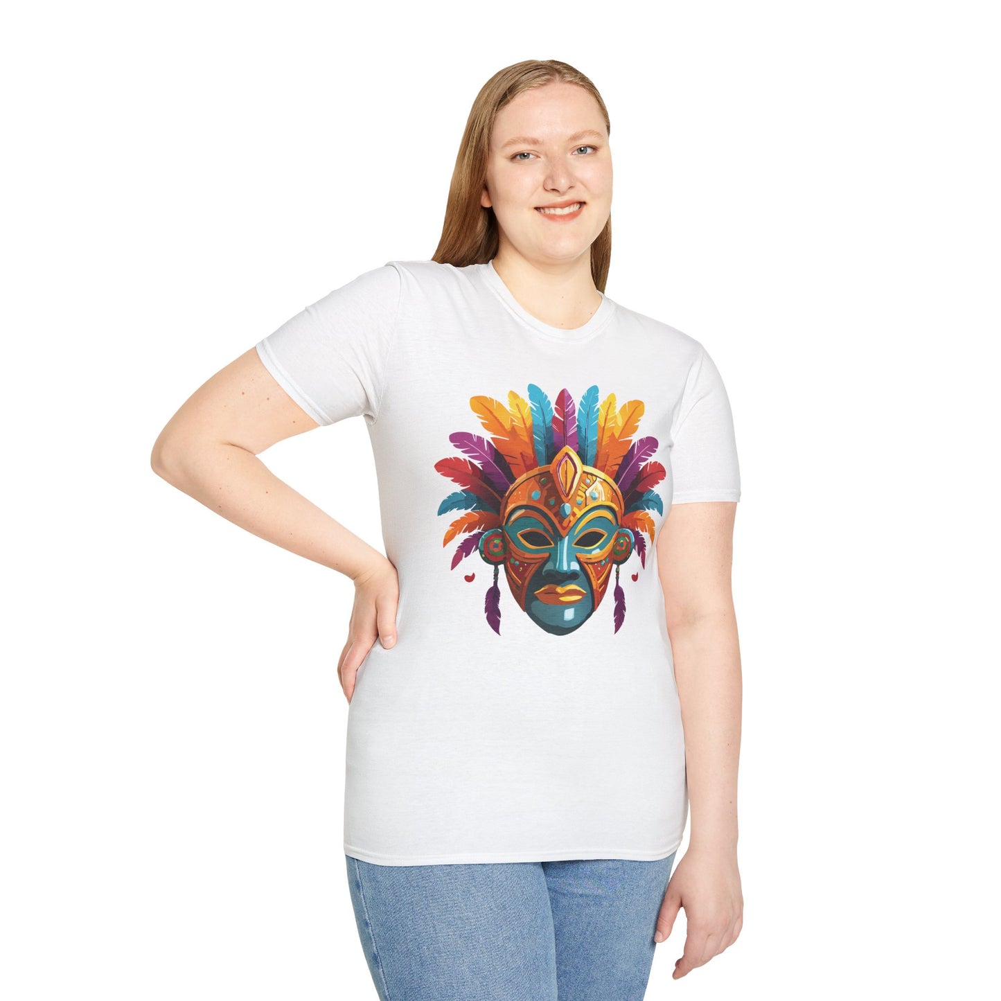Mask Tee Shirt, Mask Shirt, Shirt with Mask, Masquerade Tees