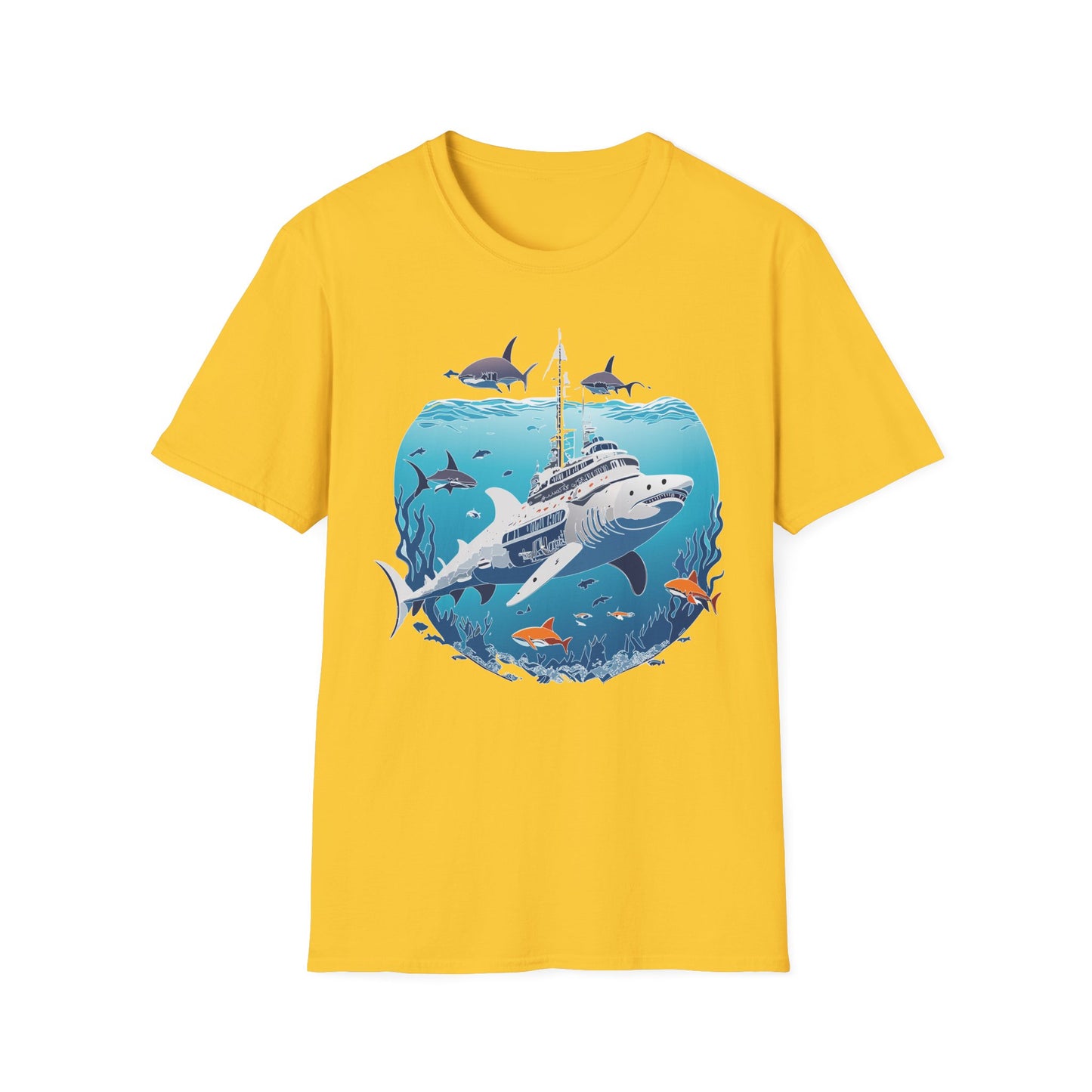 Ocean Tee Shirt, Ocean Shirt, Shirt with Ocean, U boat Tees, Shirt with U-Boat