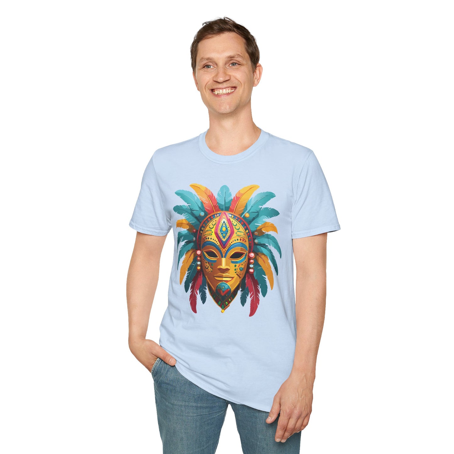 Mask Tee Shirt, Mask Shirt, Shirt with Mask, Masquerade Tees