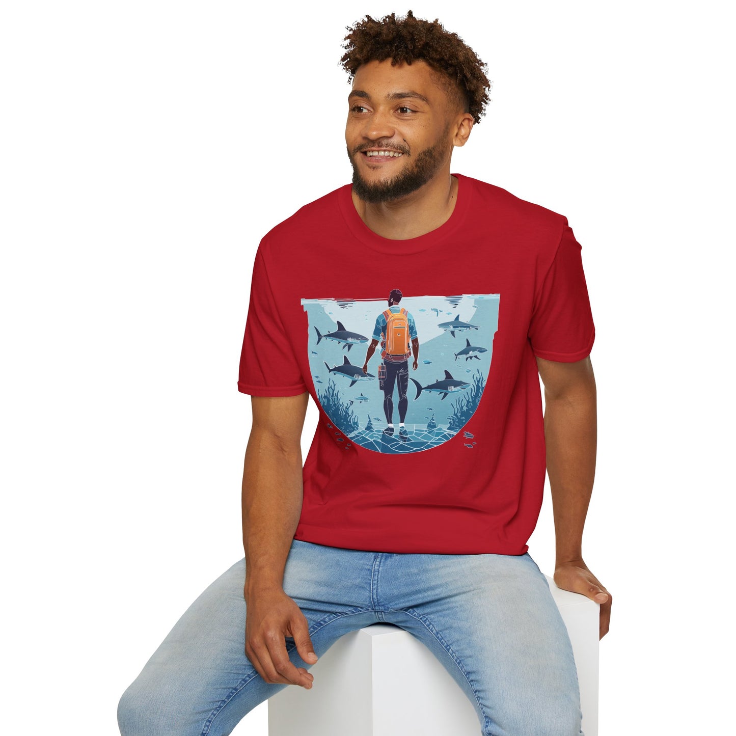 Ocean Tee Shirt, Ocean Shirt, Shirt with Ocean, U boat Tees, Shirt with U-Boat