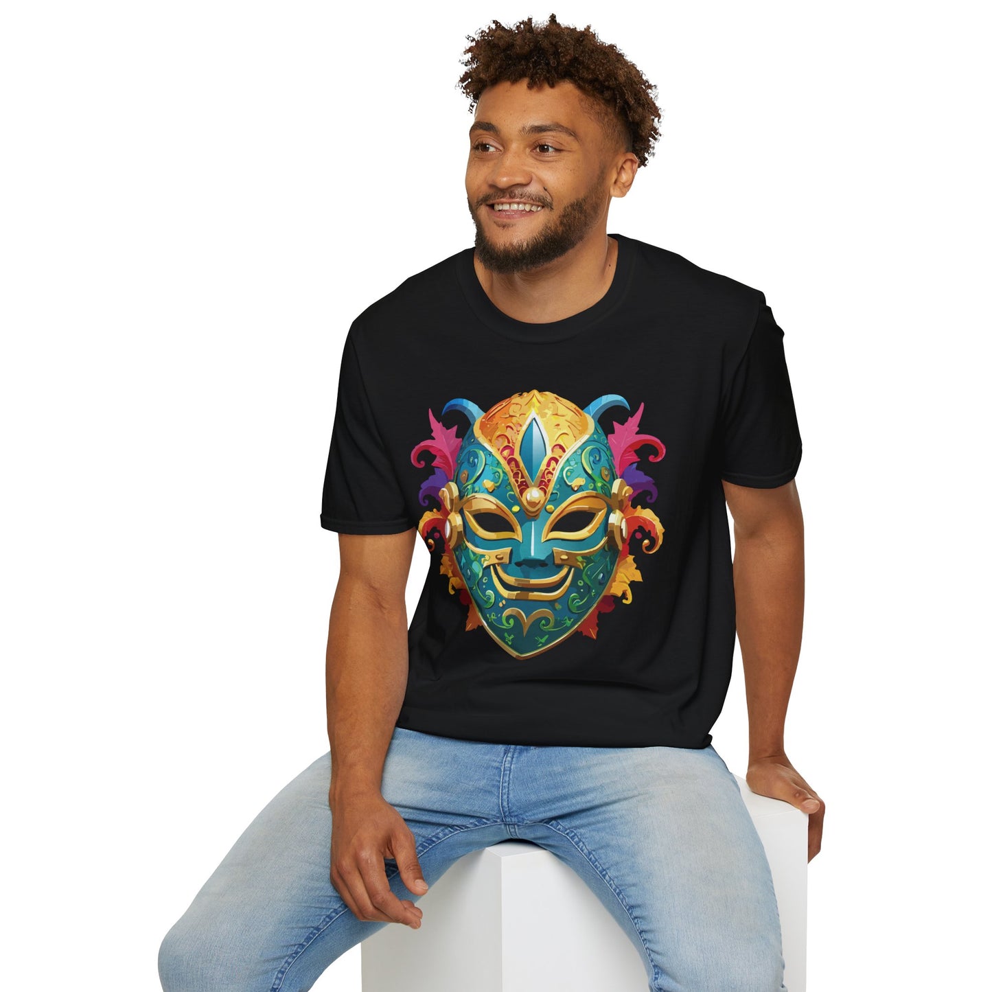 Mask Tee Shirt, Mask Shirt, Shirt with Mask, Masquerade Tees