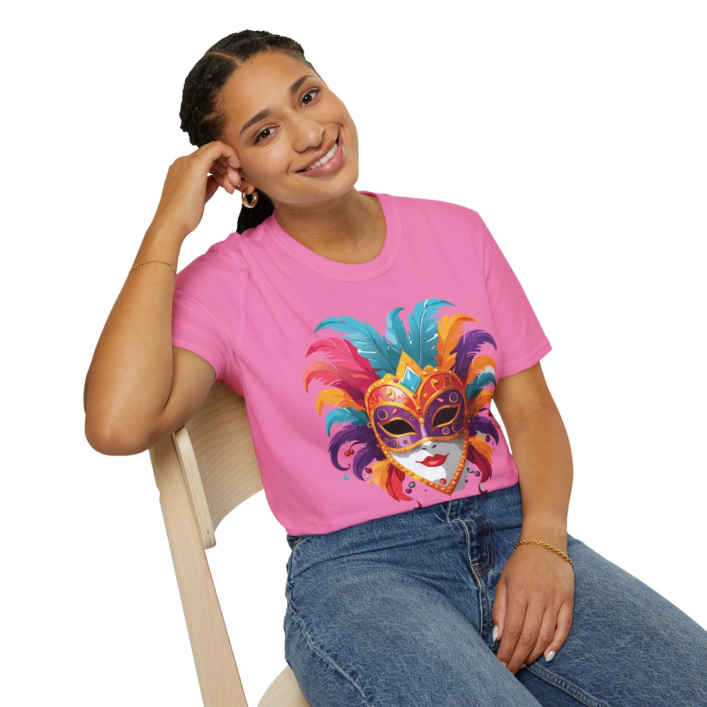 Mask Tee Shirt, Mask Shirt, Shirt with Mask, Masquerade Tees