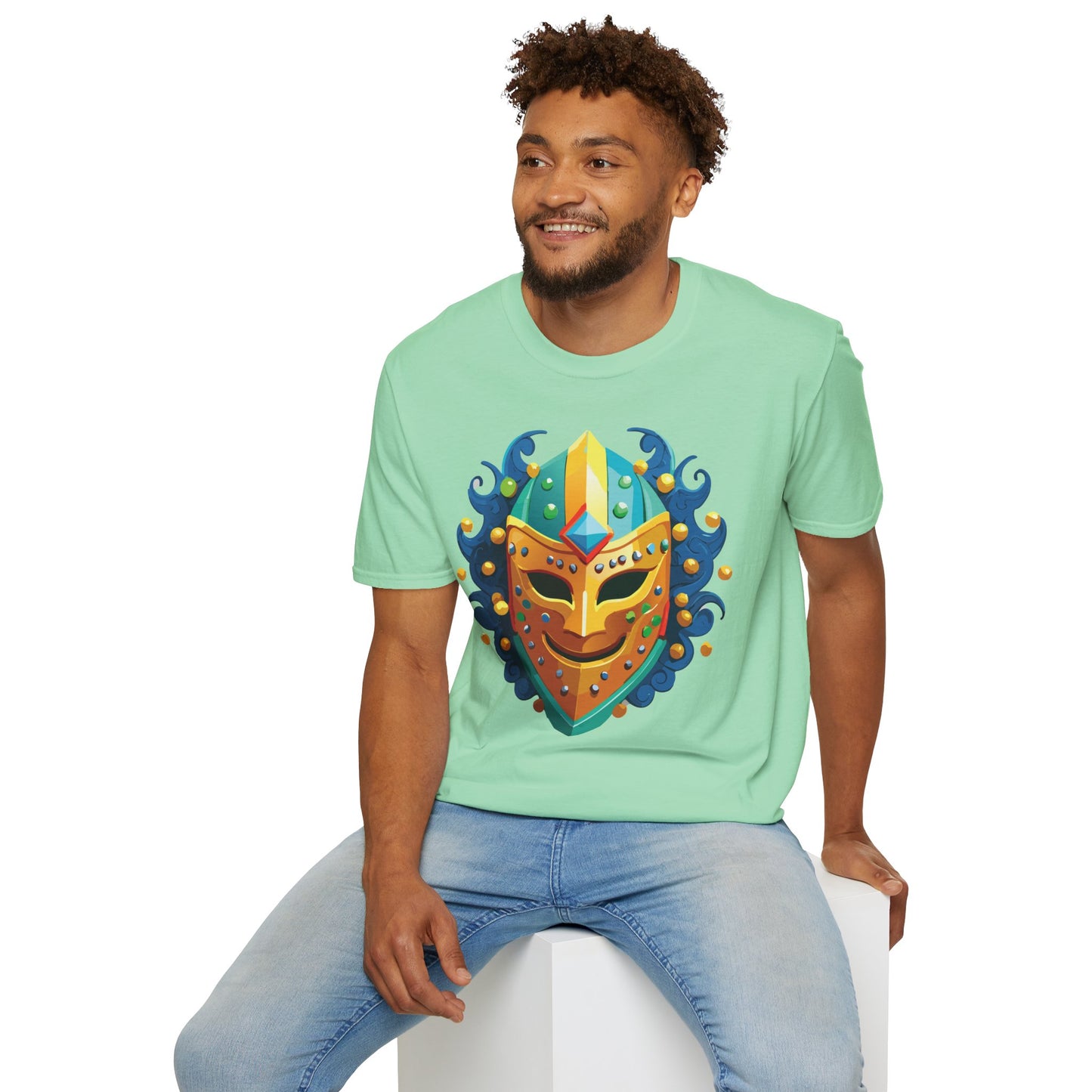 Mask Tee Shirt, Mask Shirt, Shirt with Mask, Masquerade Tees