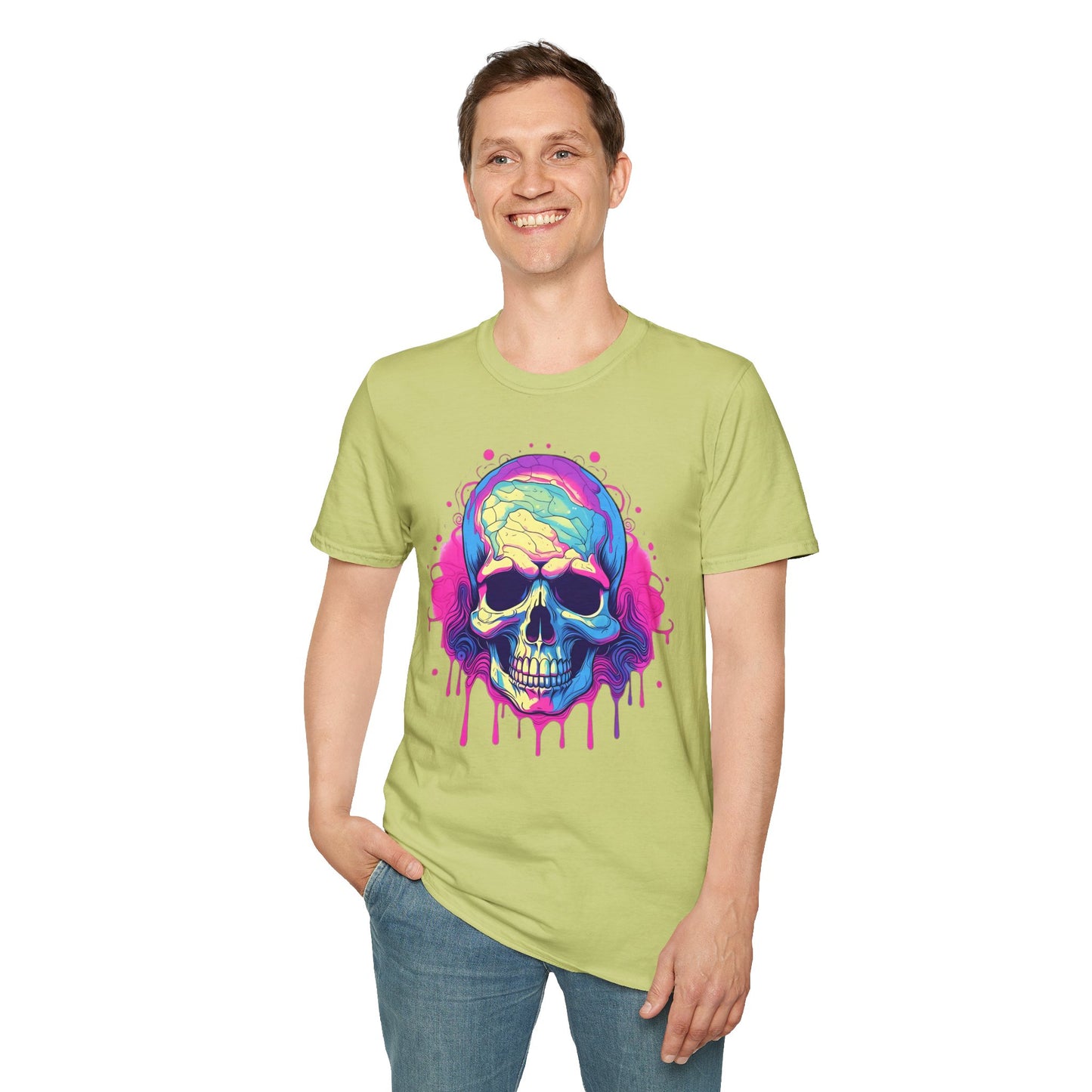 Skull Tee Shirt, Skeleton Shirt, Shirt with Skull, Shirt with Skeleton