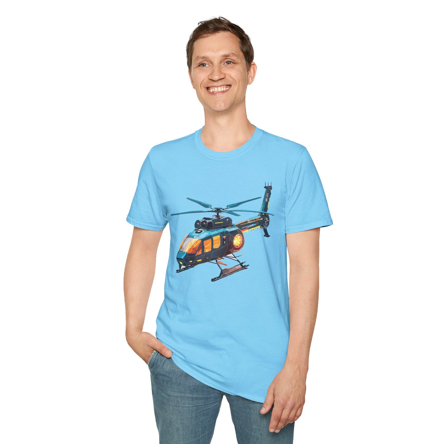 Chopper Shirt, Helicopter Shirt, Shirt with Helicopter, T Shirt with Chopper