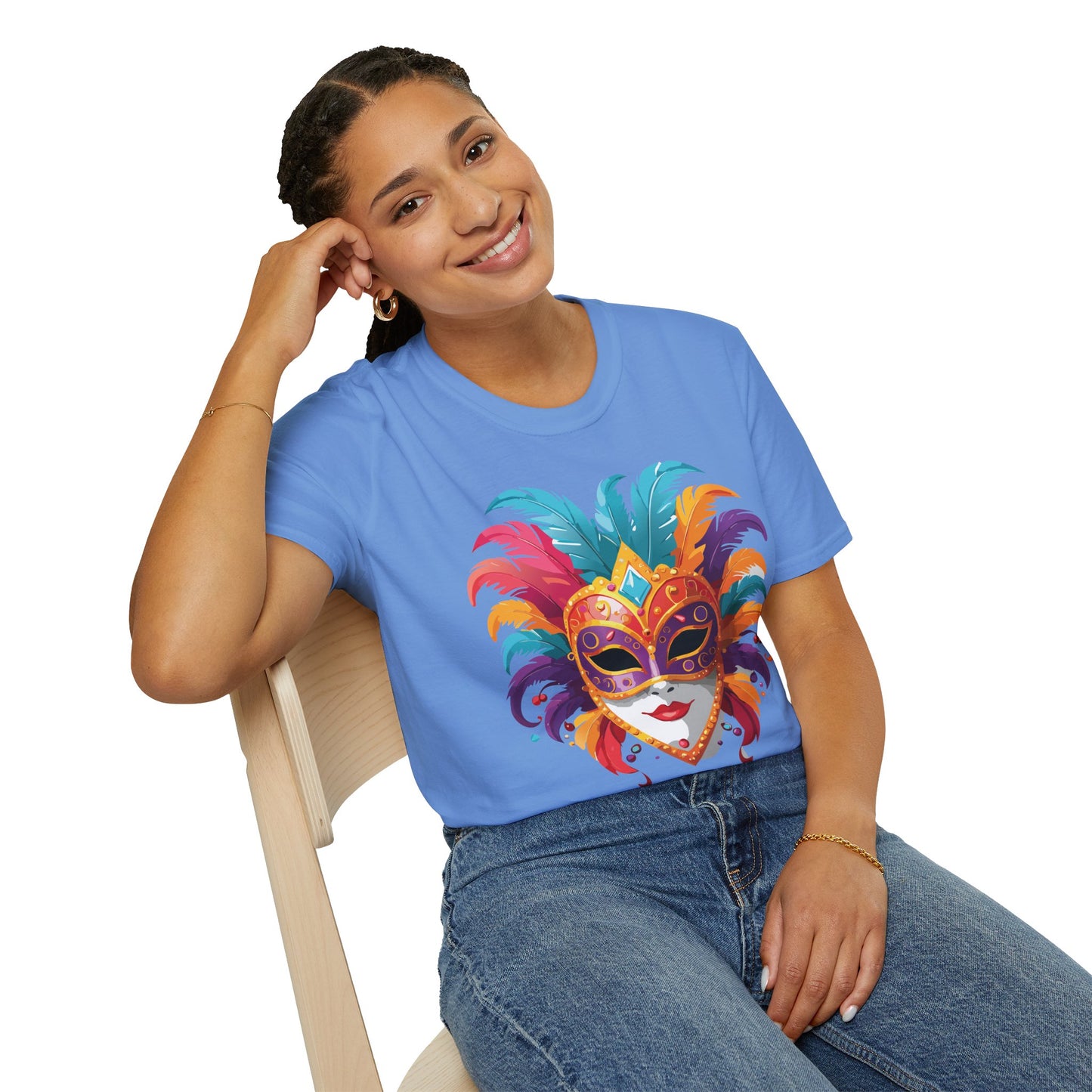 Mask Tee Shirt, Mask Shirt, Shirt with Mask, Masquerade Tees