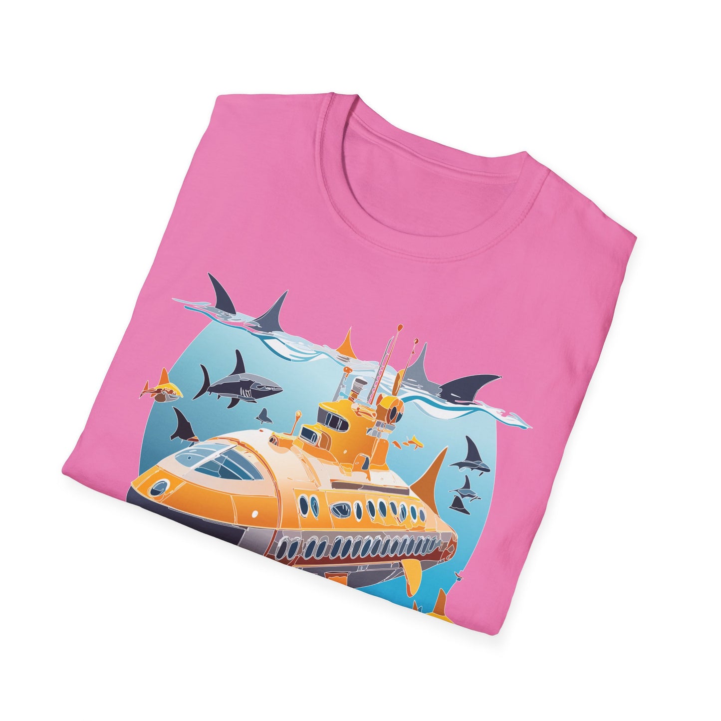Ocean Tee Shirt, Ocean Shirt, Shirt with Ocean, U boat Tees, Shirt with U-Boat
