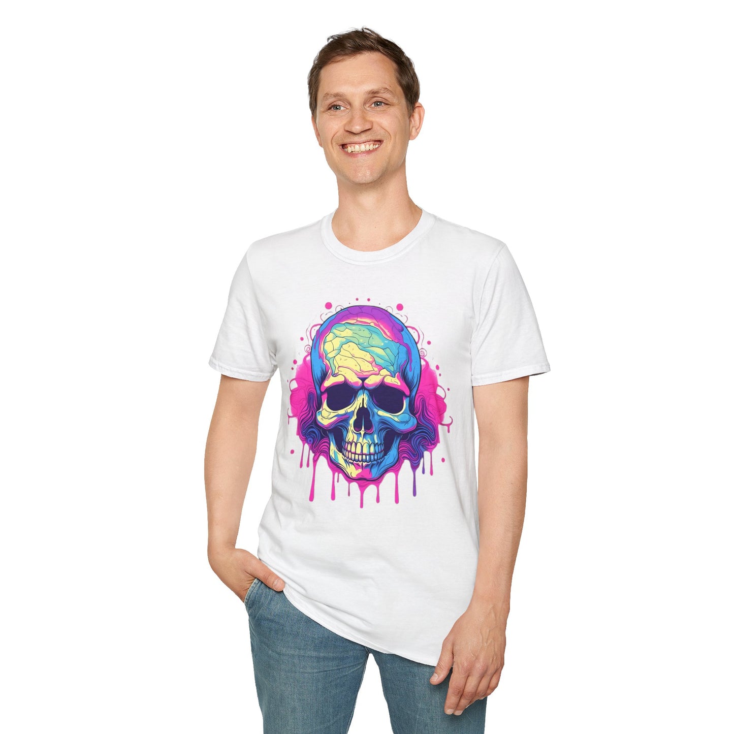Skull Tee Shirt, Skeleton Shirt, Shirt with Skull, Shirt with Skeleton
