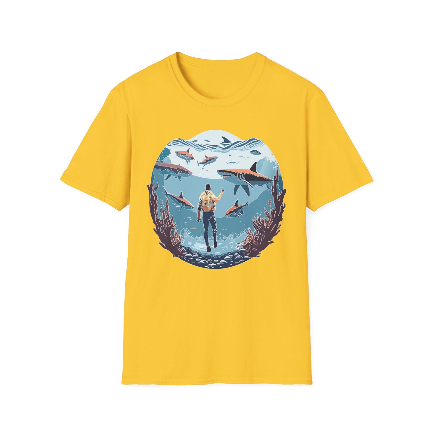 Ocean Tee Shirt, Ocean Shirt, Shirt with Ocean, U boat Tees, Shirt with U-Boat