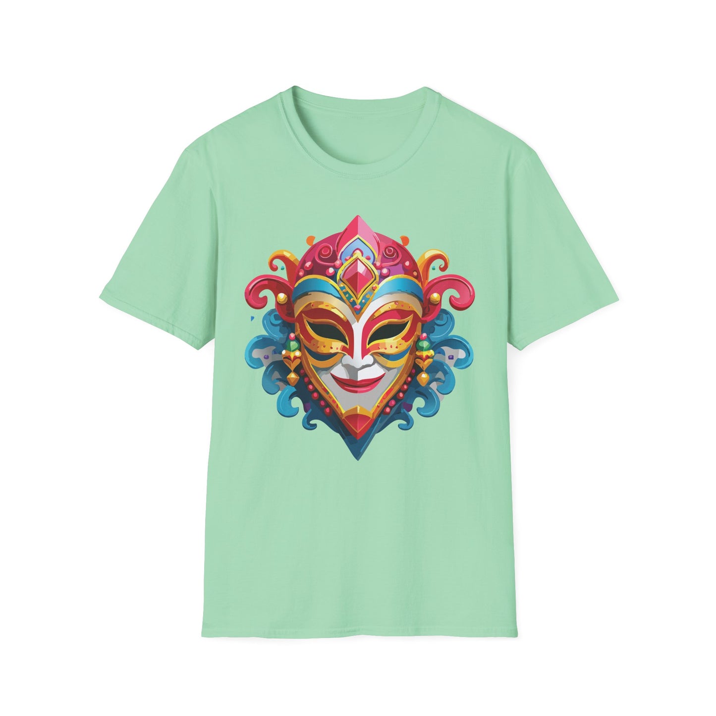 Mask Tee Shirt, Mask Shirt, Shirt with Mask, Masquerade Tees
