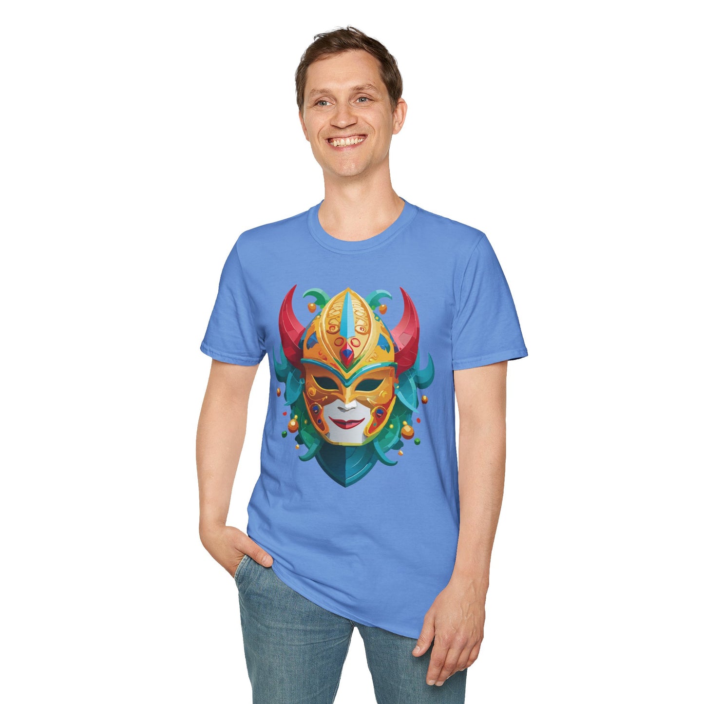 Mask Tee Shirt, Mask Shirt, Shirt with Mask, Masquerade Tees