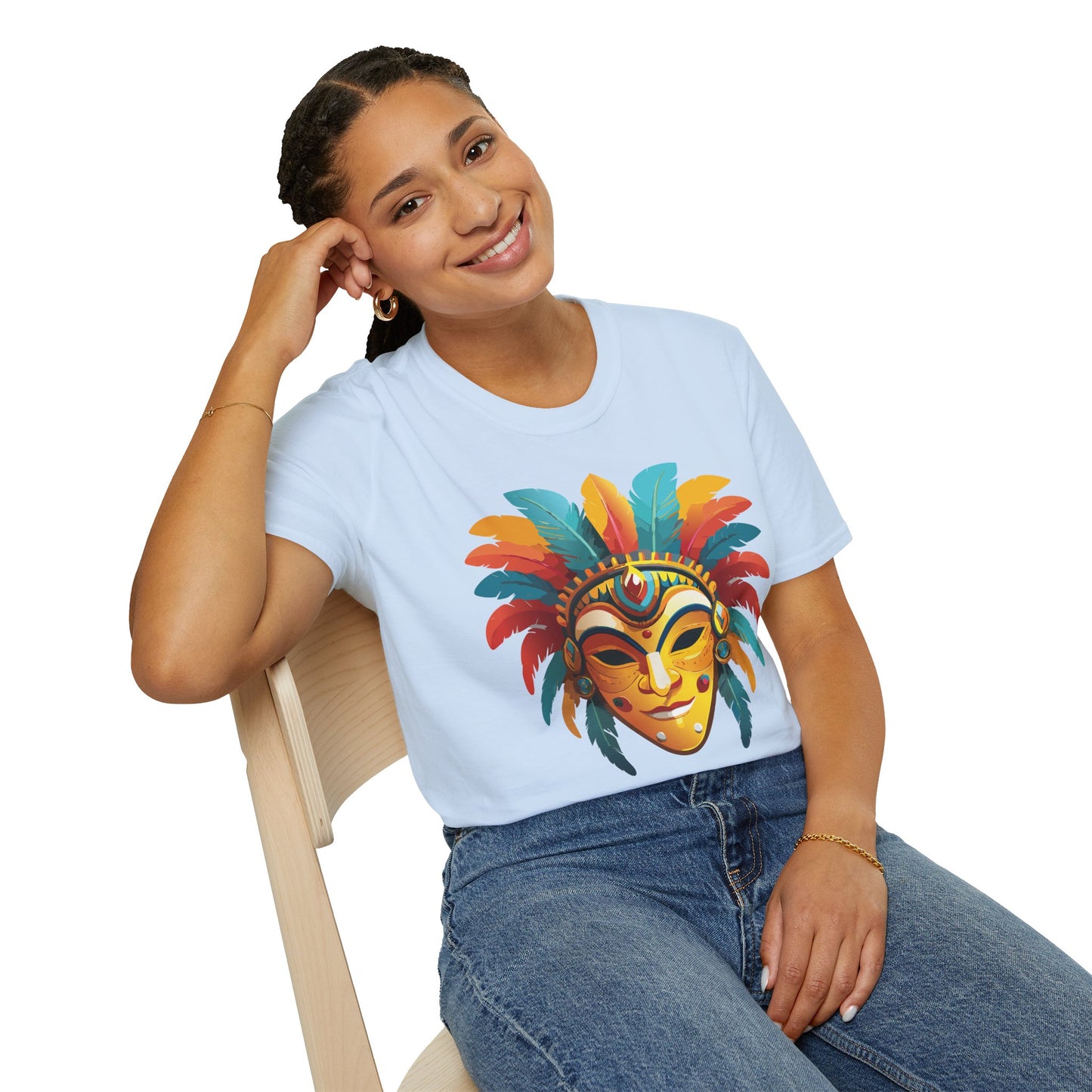 Mask Tee Shirt, Mask Shirt, Shirt with Mask, Masquerade Tees