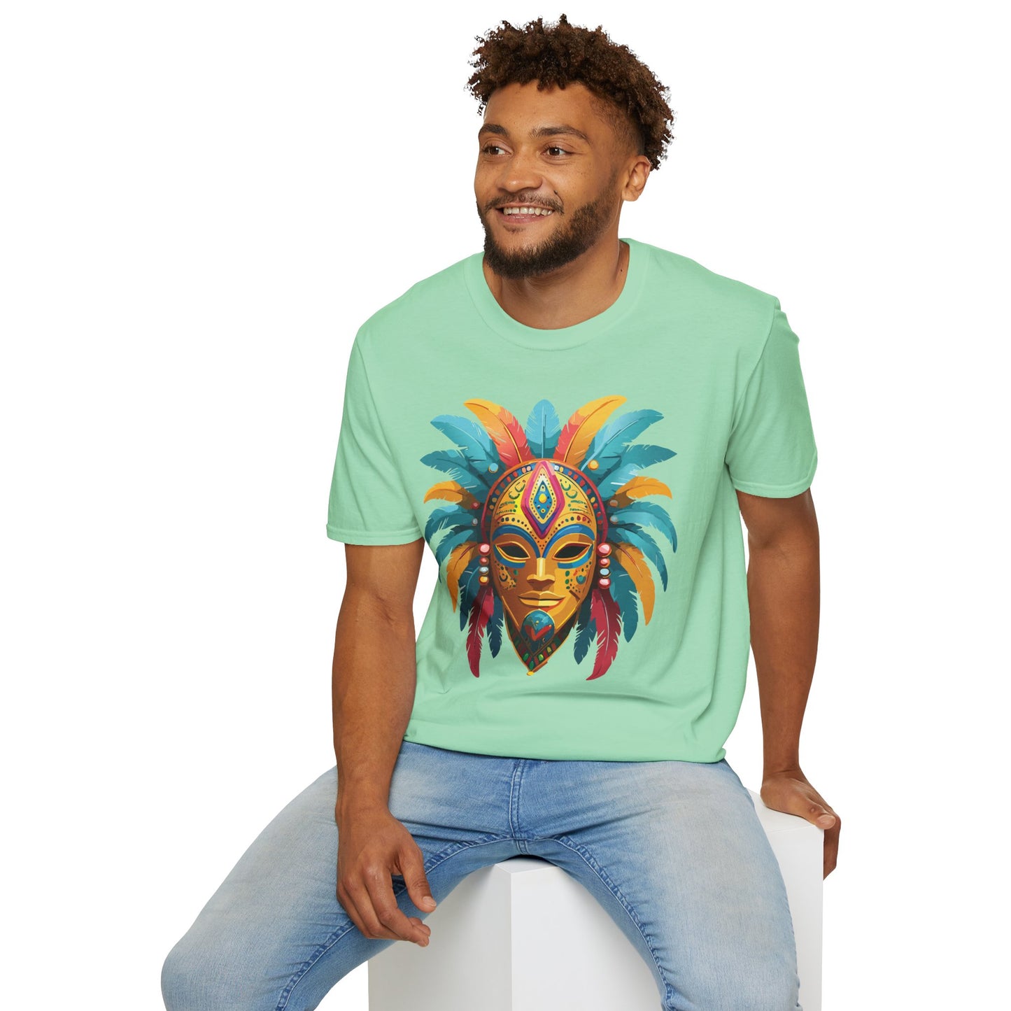 Mask Tee Shirt, Mask Shirt, Shirt with Mask, Masquerade Tees