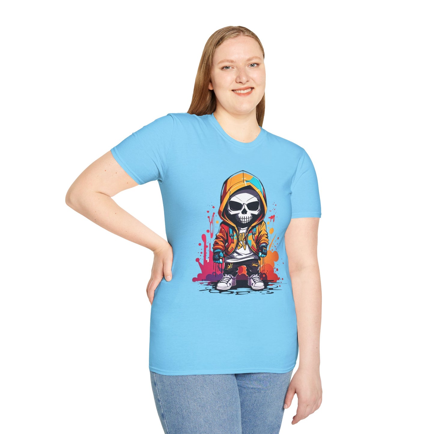 Skull Tee Shirt, Skeleton Shirt, Shirt with Skull, Shirt with Skeleton
