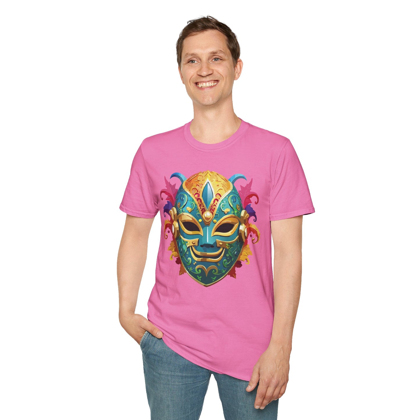 Mask Tee Shirt, Mask Shirt, Shirt with Mask, Masquerade Tees