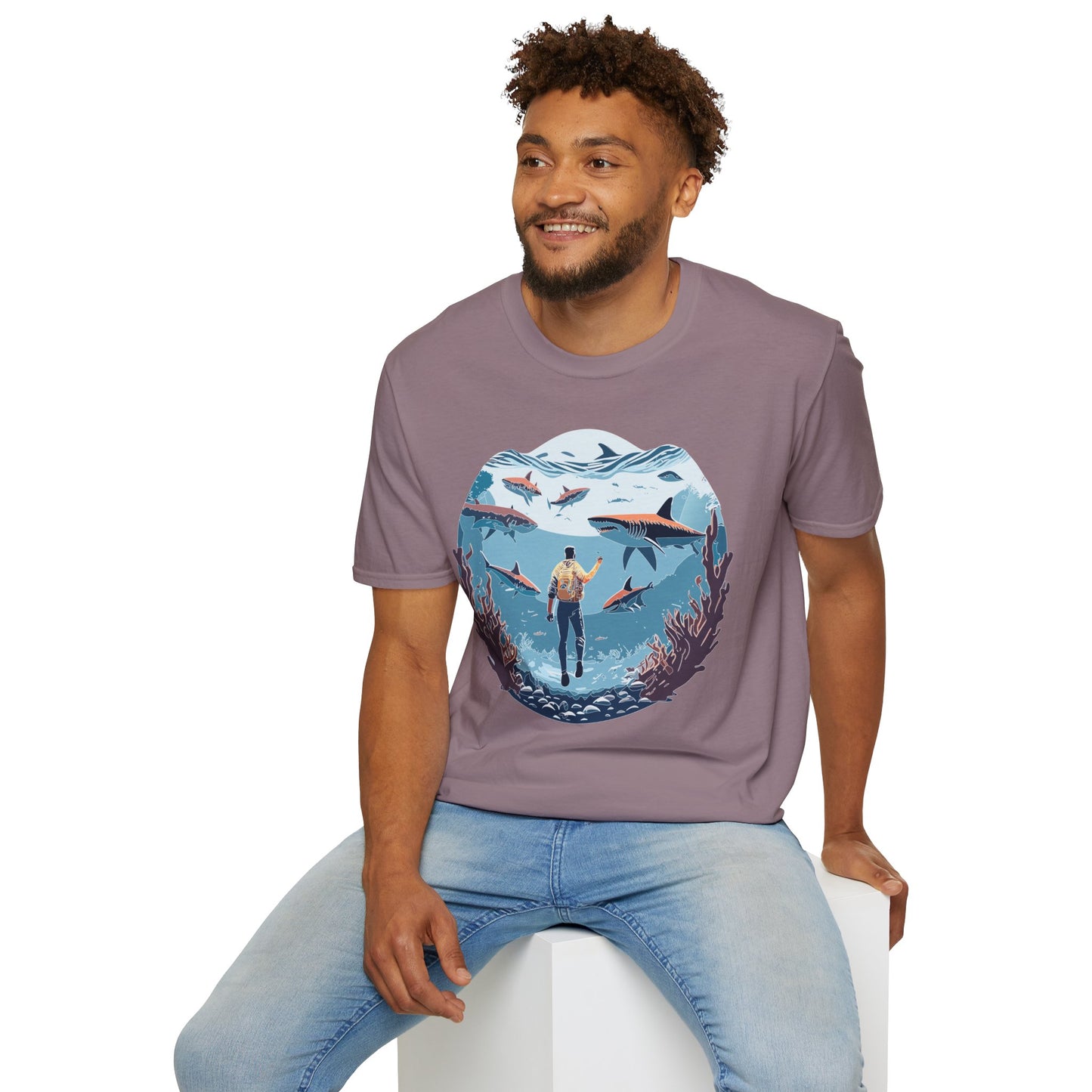 Ocean Tee Shirt, Ocean Shirt, Shirt with Ocean, U boat Tees, Shirt with U-Boat