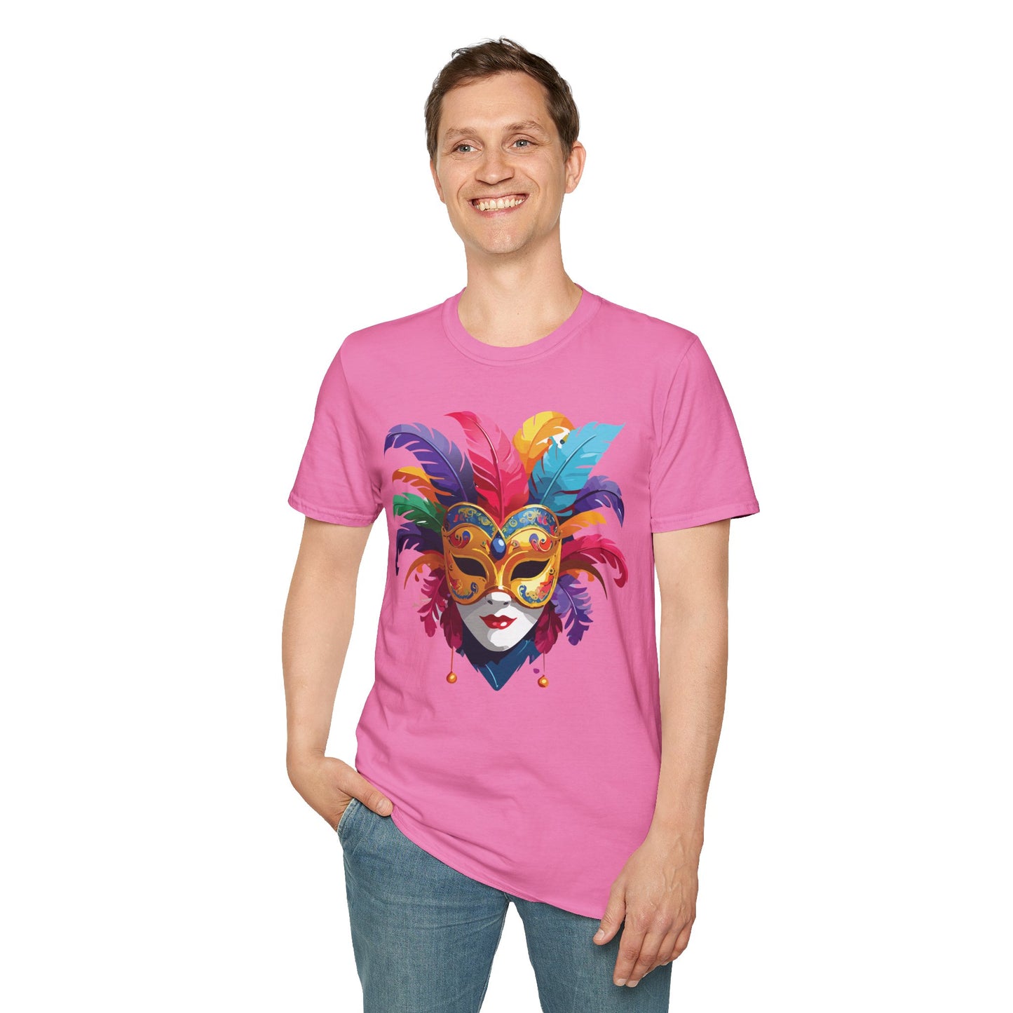 Mask Tee Shirt, Mask Shirt, Shirt with Mask, Masquerade Tees