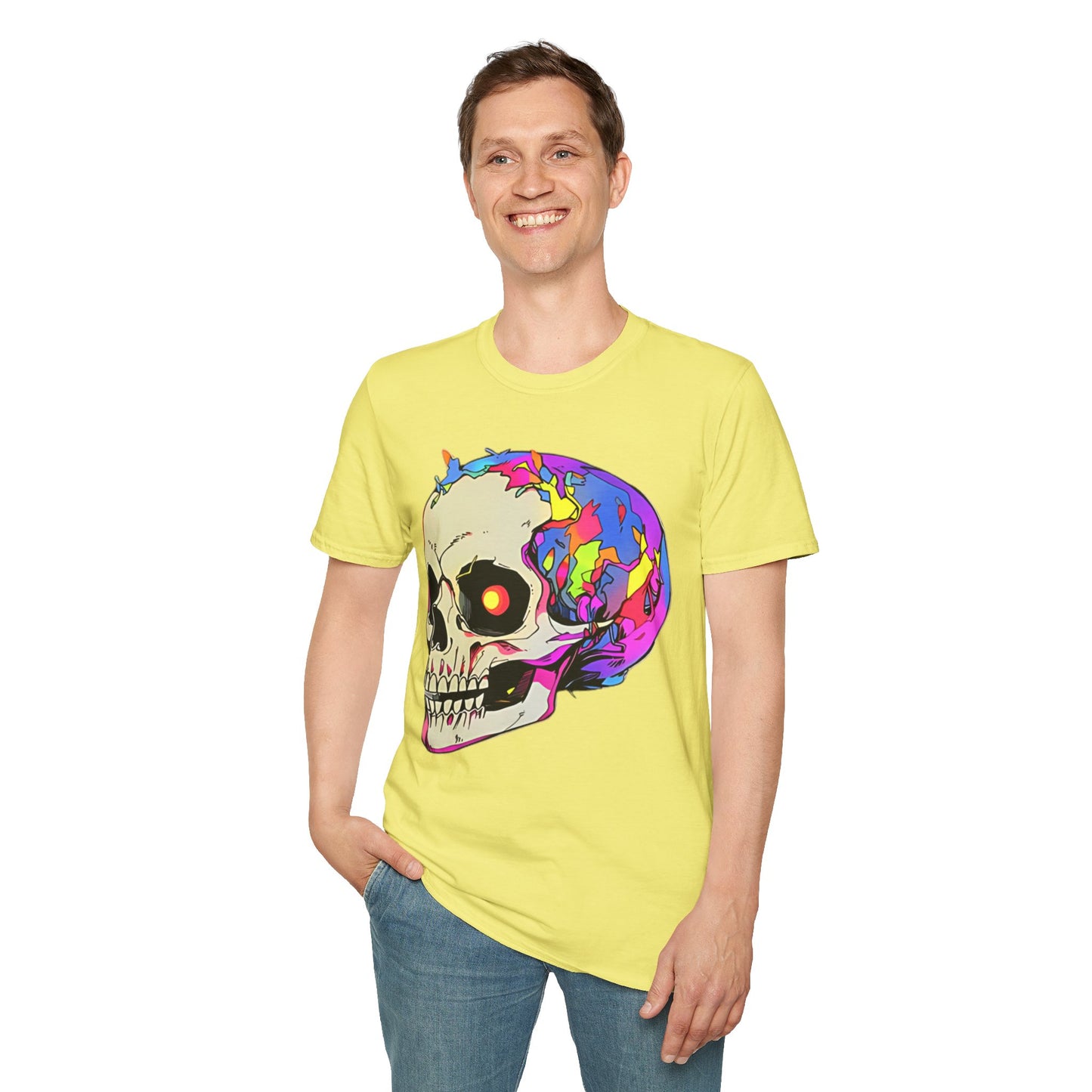 Skull Tee Shirt, Skeleton Shirt, Shirt with Skull, Shirt with Skeleton