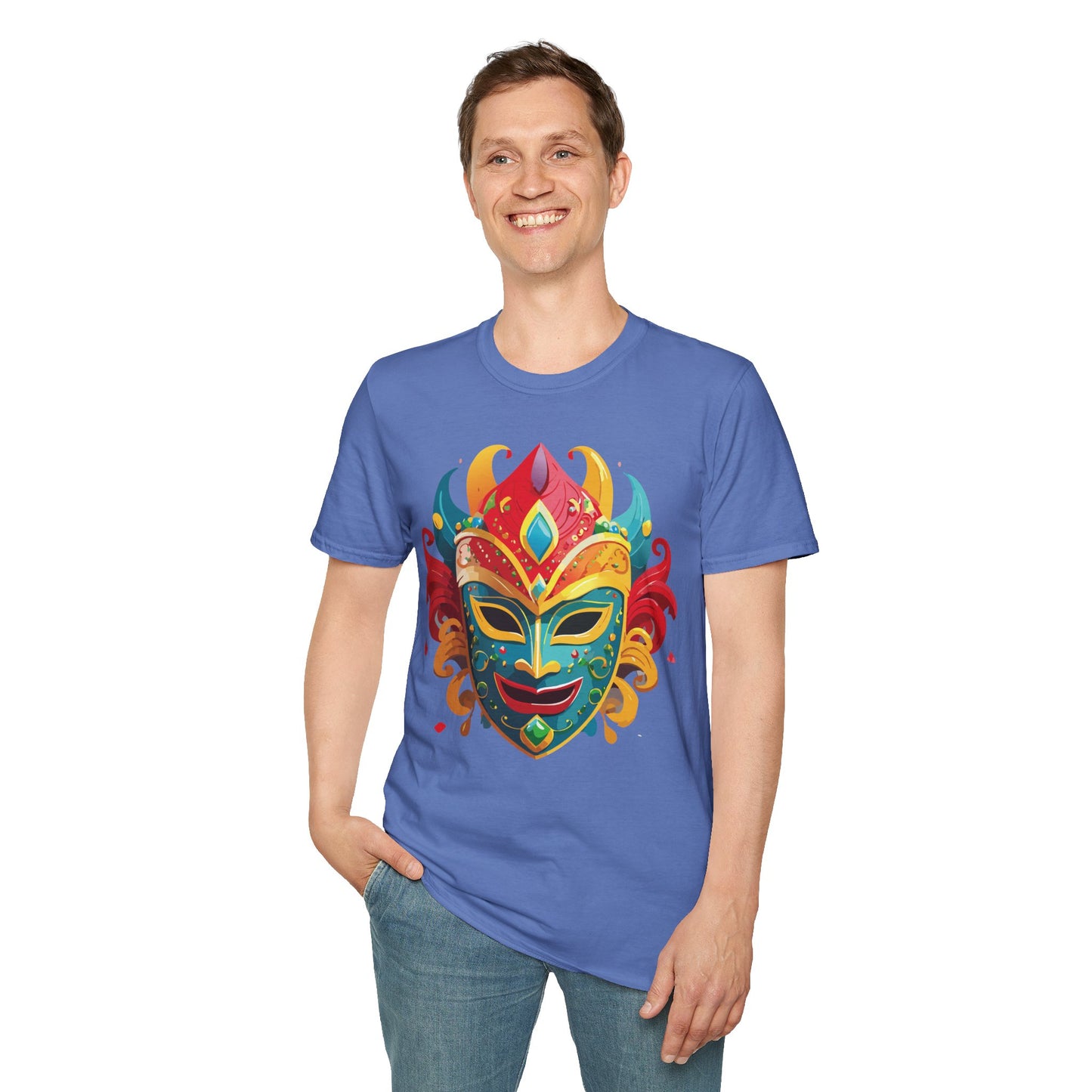 Mask Tee Shirt, Mask Shirt, Shirt with Mask, Masquerade Tees