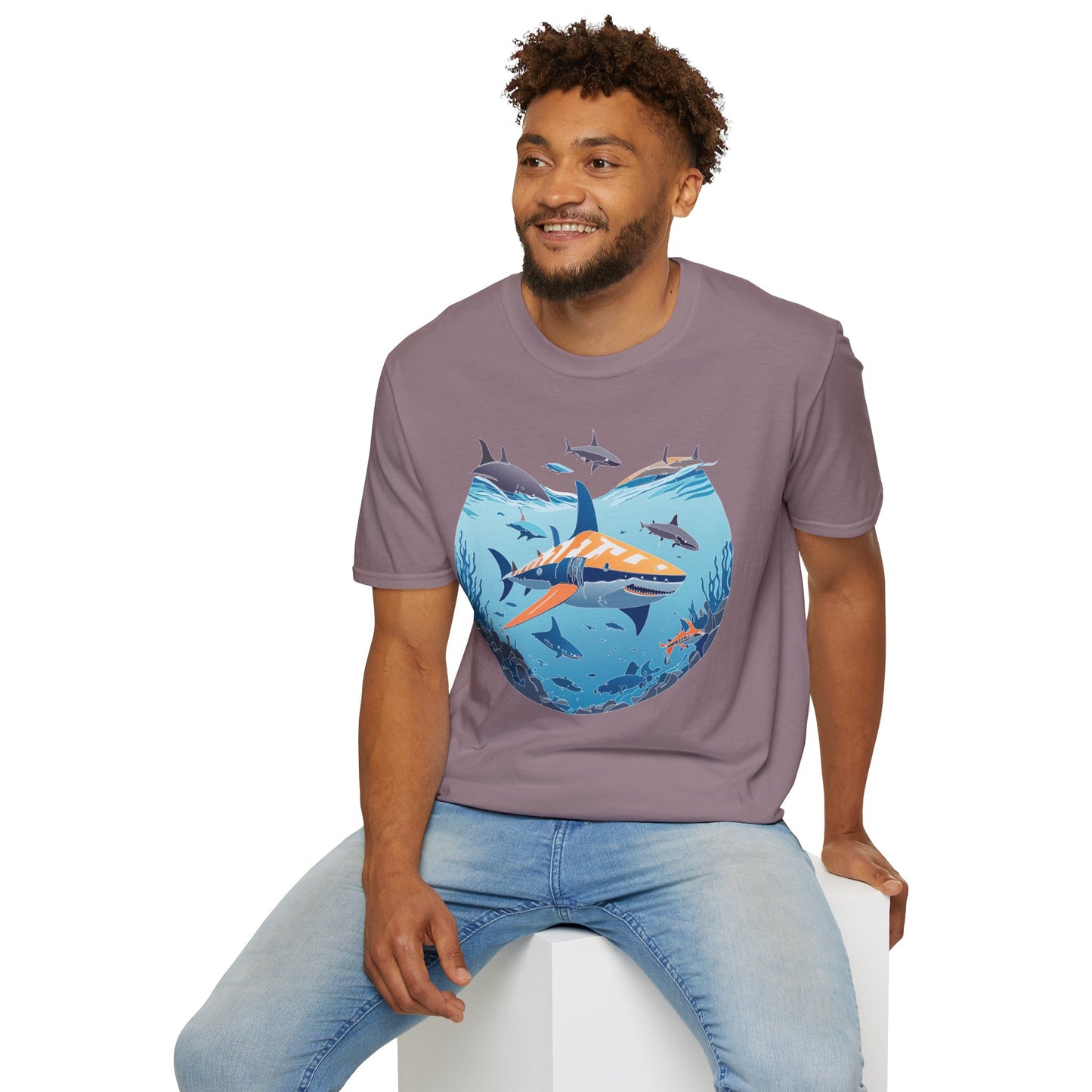 Ocean Tee Shirt, Ocean Shirt, Shirt with Ocean, U boat Tees, Shirt with U-Boat