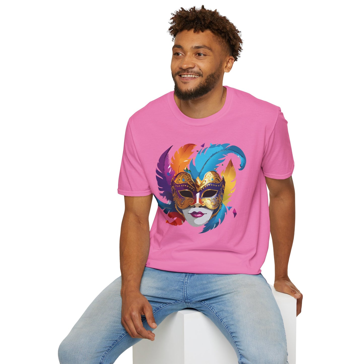 Mask Tee Shirt, Mask Shirt, Shirt with Mask, Masquerade Tees