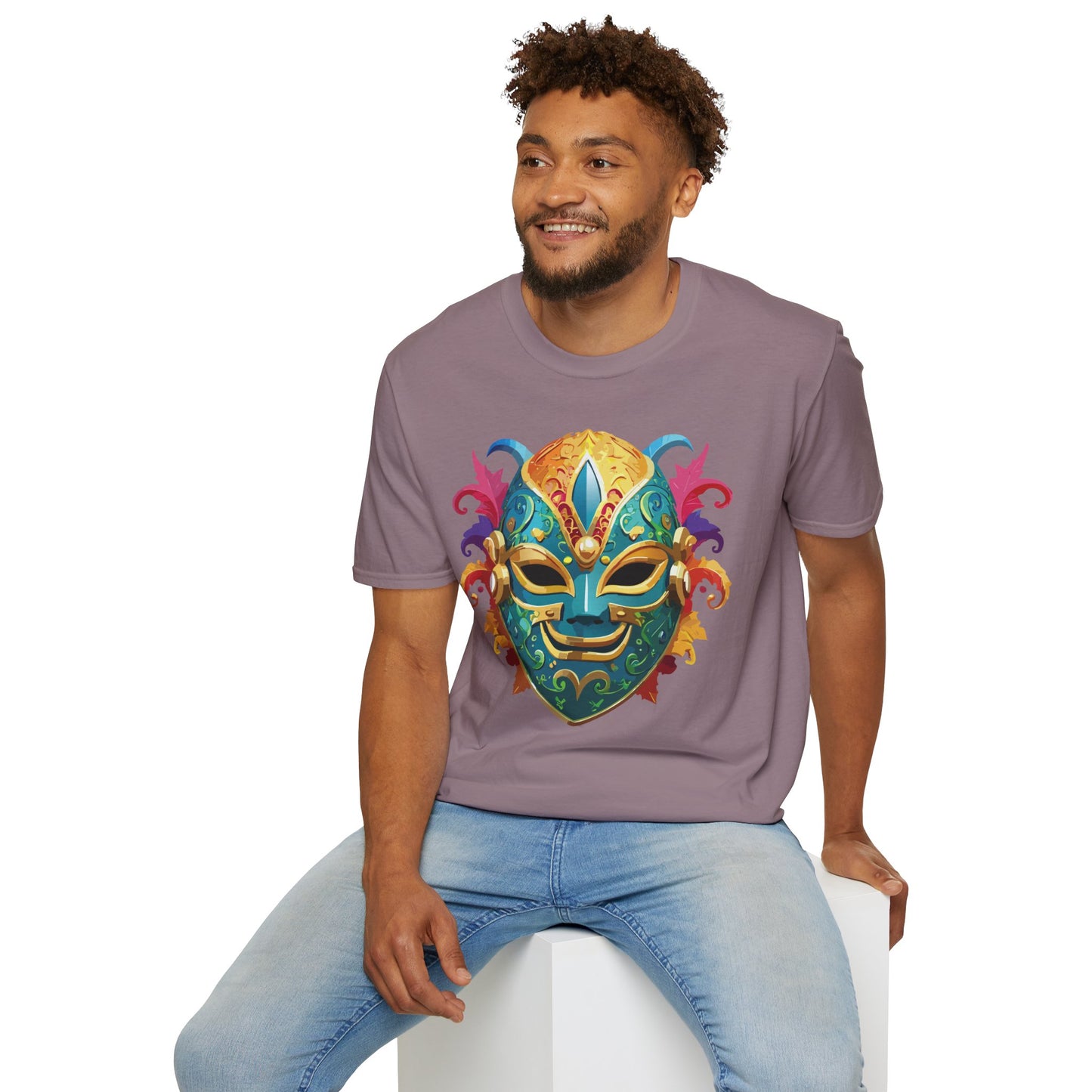 Mask Tee Shirt, Mask Shirt, Shirt with Mask, Masquerade Tees