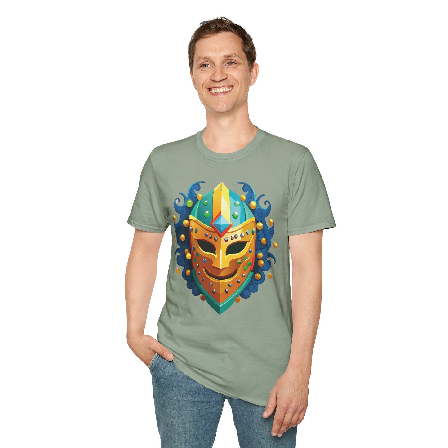 Mask Tee Shirt, Mask Shirt, Shirt with Mask, Masquerade Tees