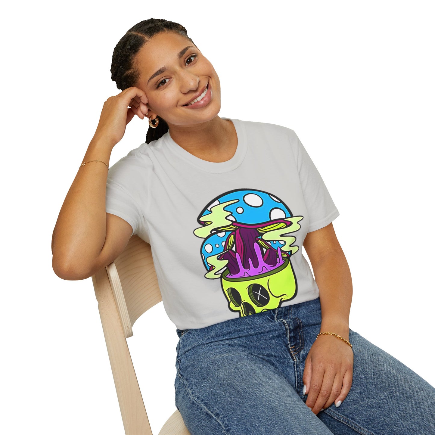 Skull Tee Shirt, Skeleton Shirt, Shirt with Skull, Shirt with Skeleton