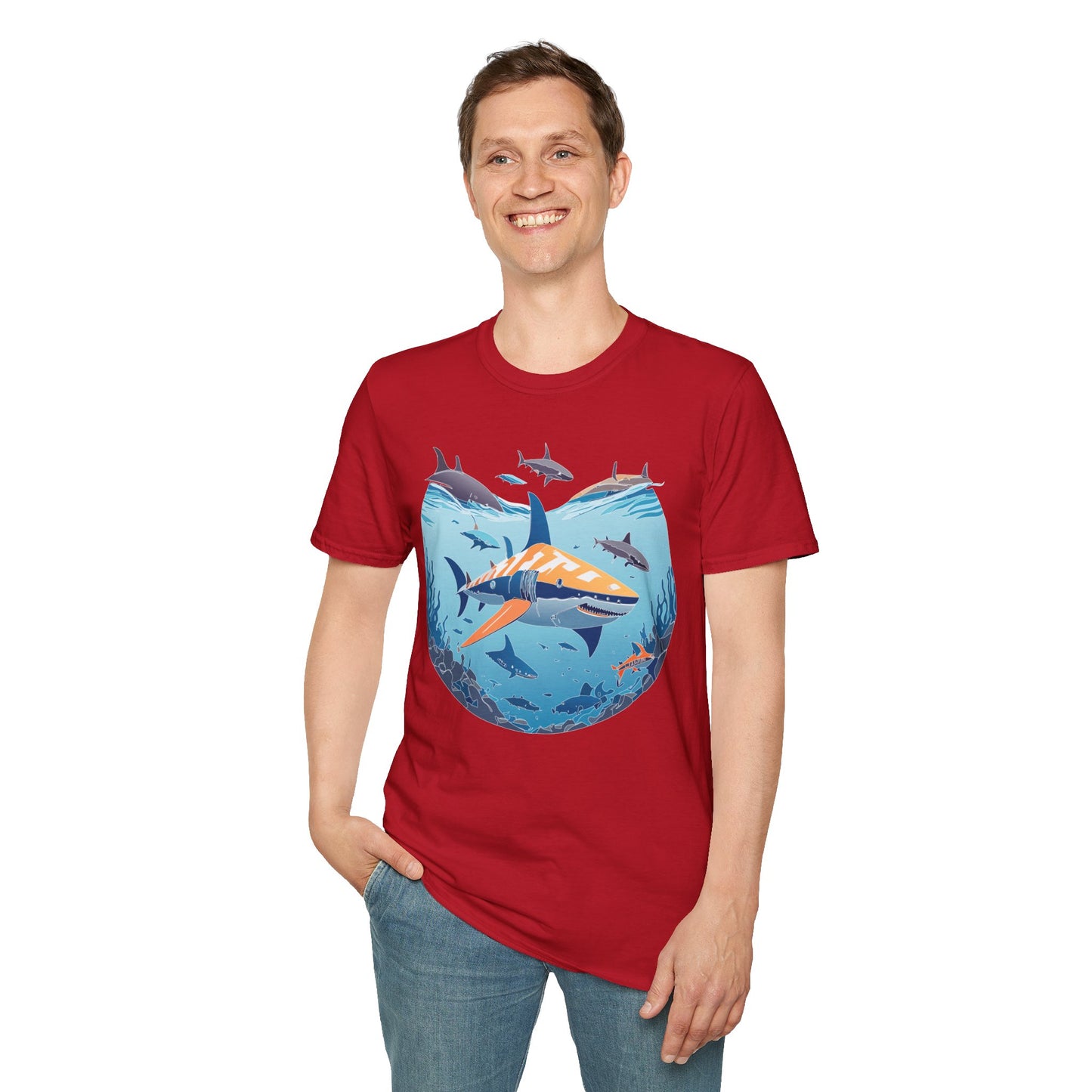 Ocean Tee Shirt, Ocean Shirt, Shirt with Ocean, U boat Tees, Shirt with U-Boat