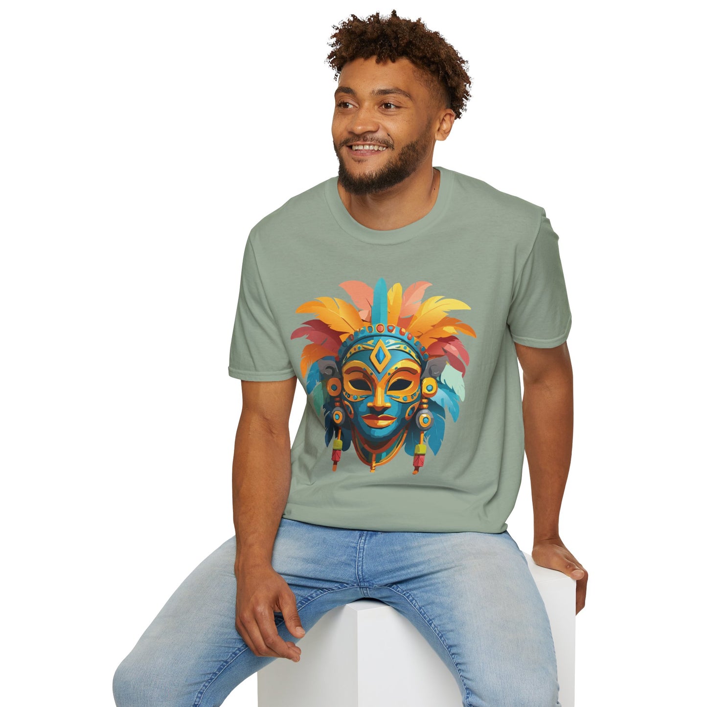 Mask Tee Shirt, Mask Shirt, Shirt with Mask, Masquerade Tees