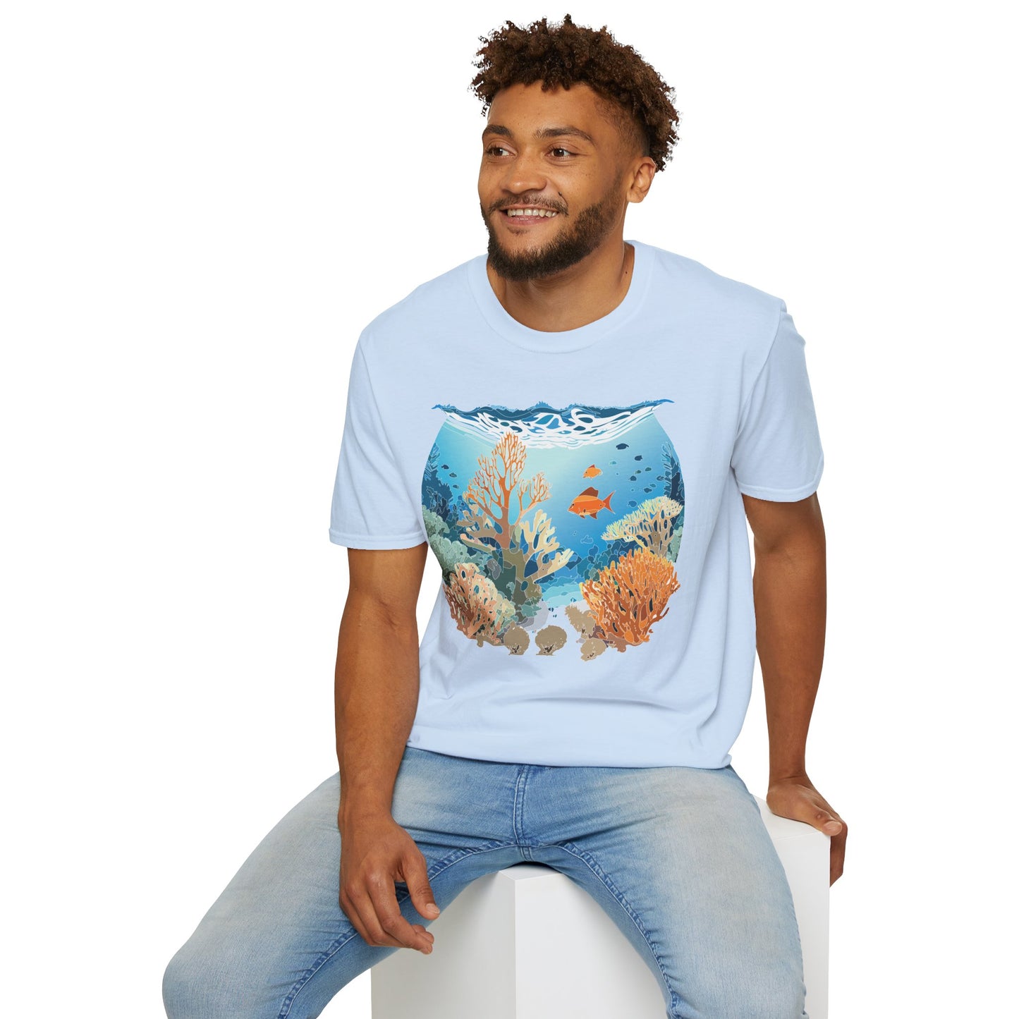 Ocean Tee Shirt, Ocean Shirt, Shirt with Ocean, U boat Tees, Shirt with U-Boat