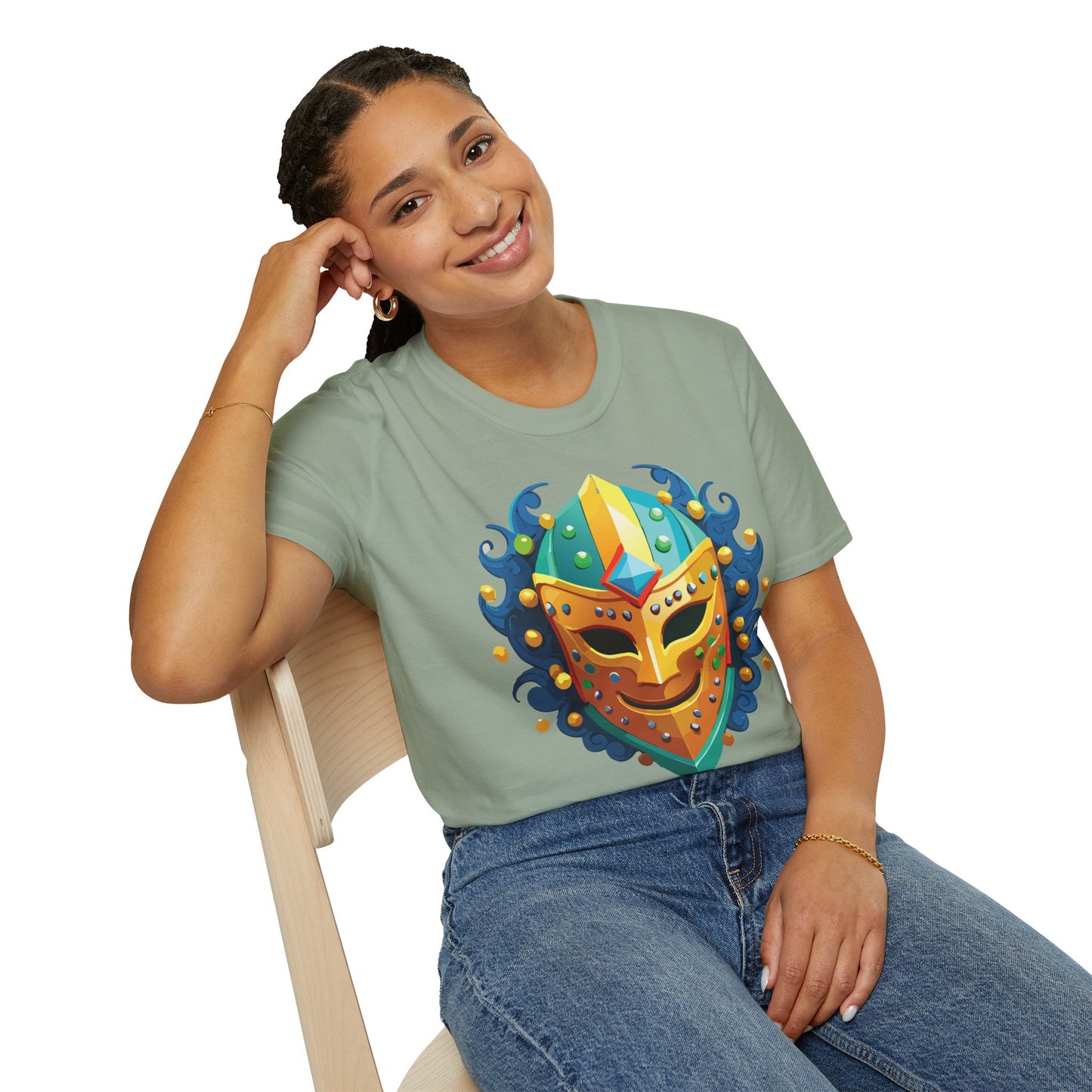 Mask Tee Shirt, Mask Shirt, Shirt with Mask, Masquerade Tees