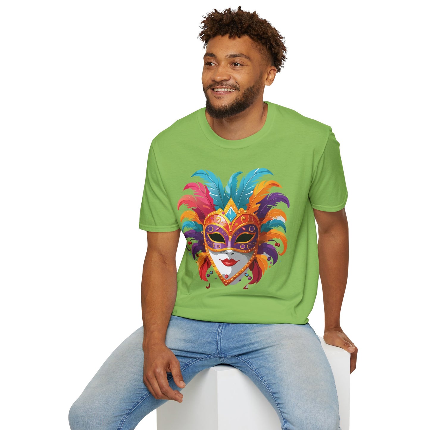 Mask Tee Shirt, Mask Shirt, Shirt with Mask, Masquerade Tees