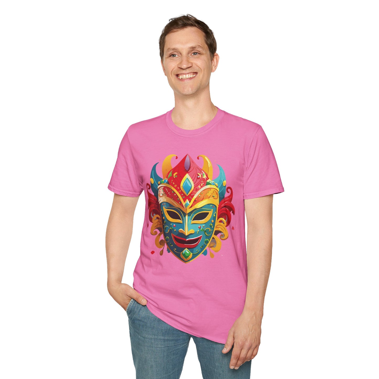 Mask Tee Shirt, Mask Shirt, Shirt with Mask, Masquerade Tees
