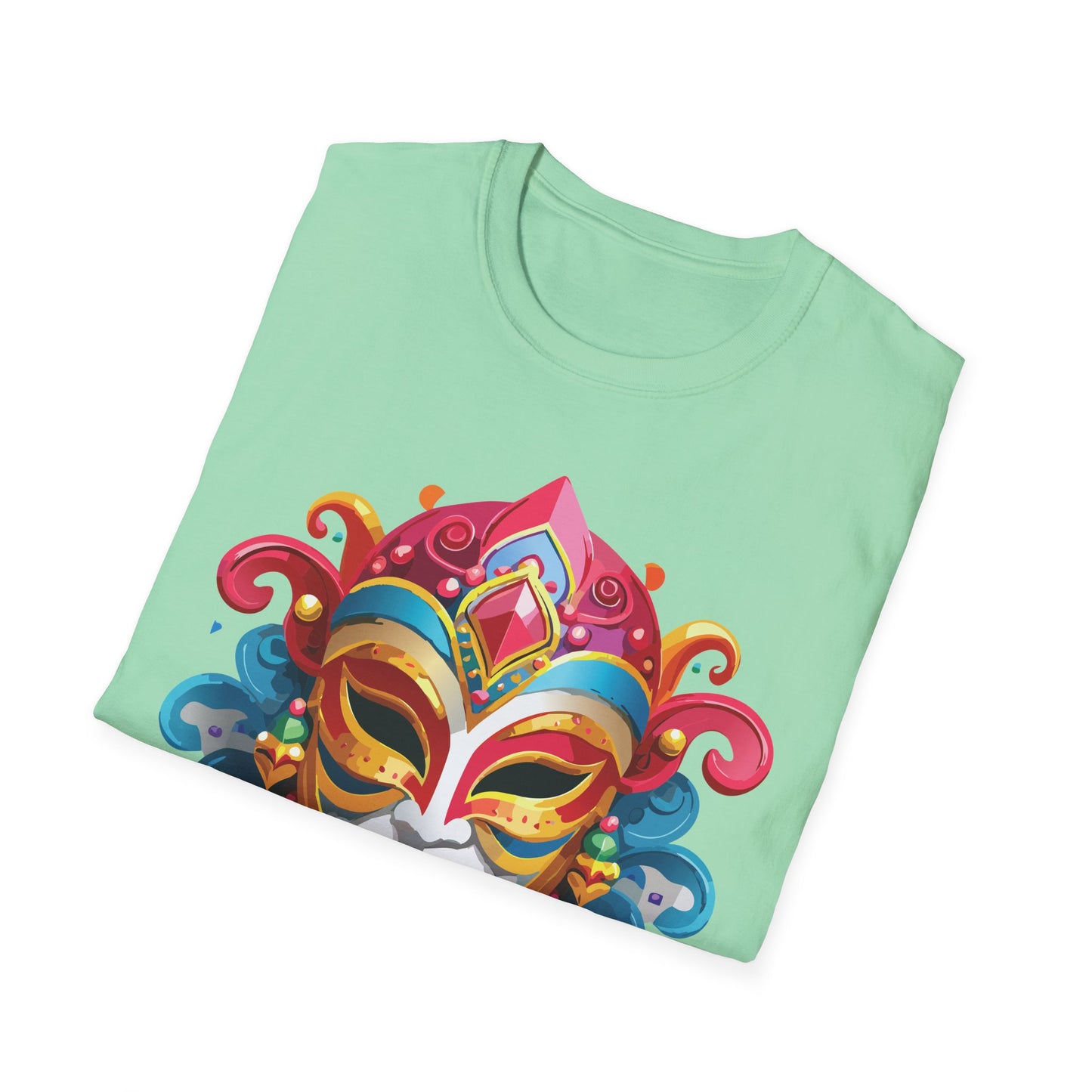 Mask Tee Shirt, Mask Shirt, Shirt with Mask, Masquerade Tees
