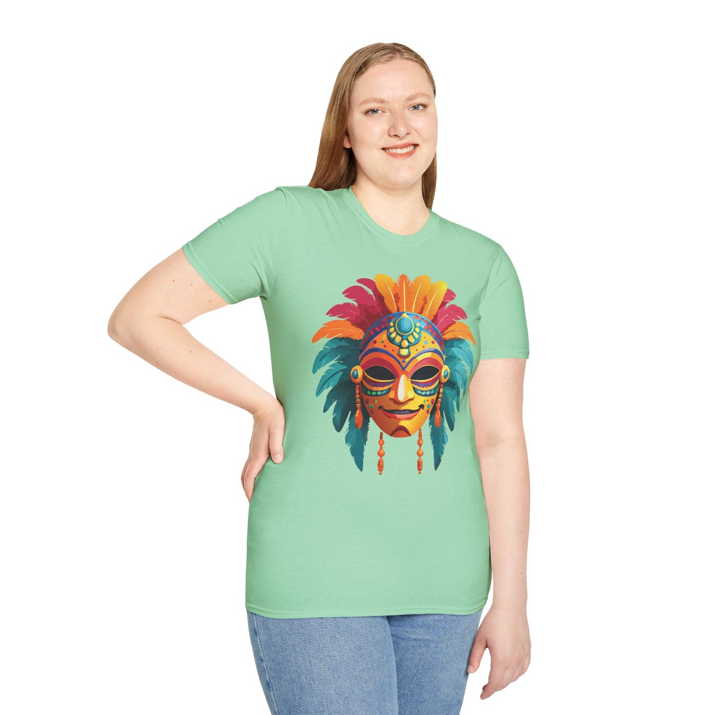 Mask Tee Shirt, Mask Shirt, Shirt with Mask, Masquerade Tees