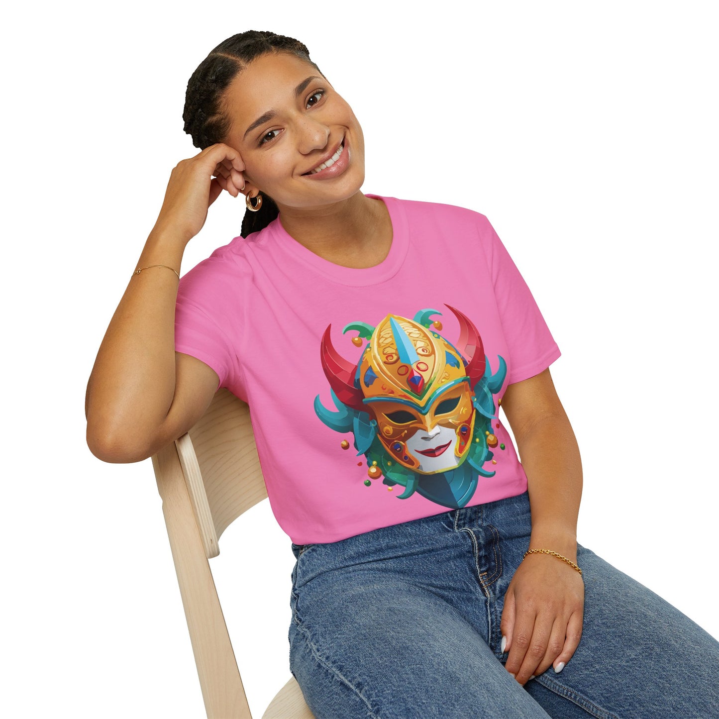 Mask Tee Shirt, Mask Shirt, Shirt with Mask, Masquerade Tees