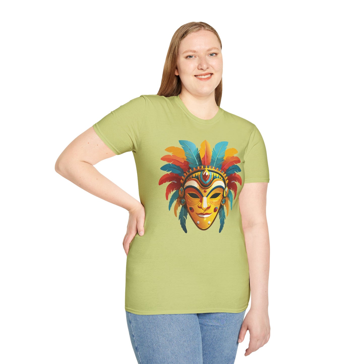 Mask Tee Shirt, Mask Shirt, Shirt with Mask, Masquerade Tees