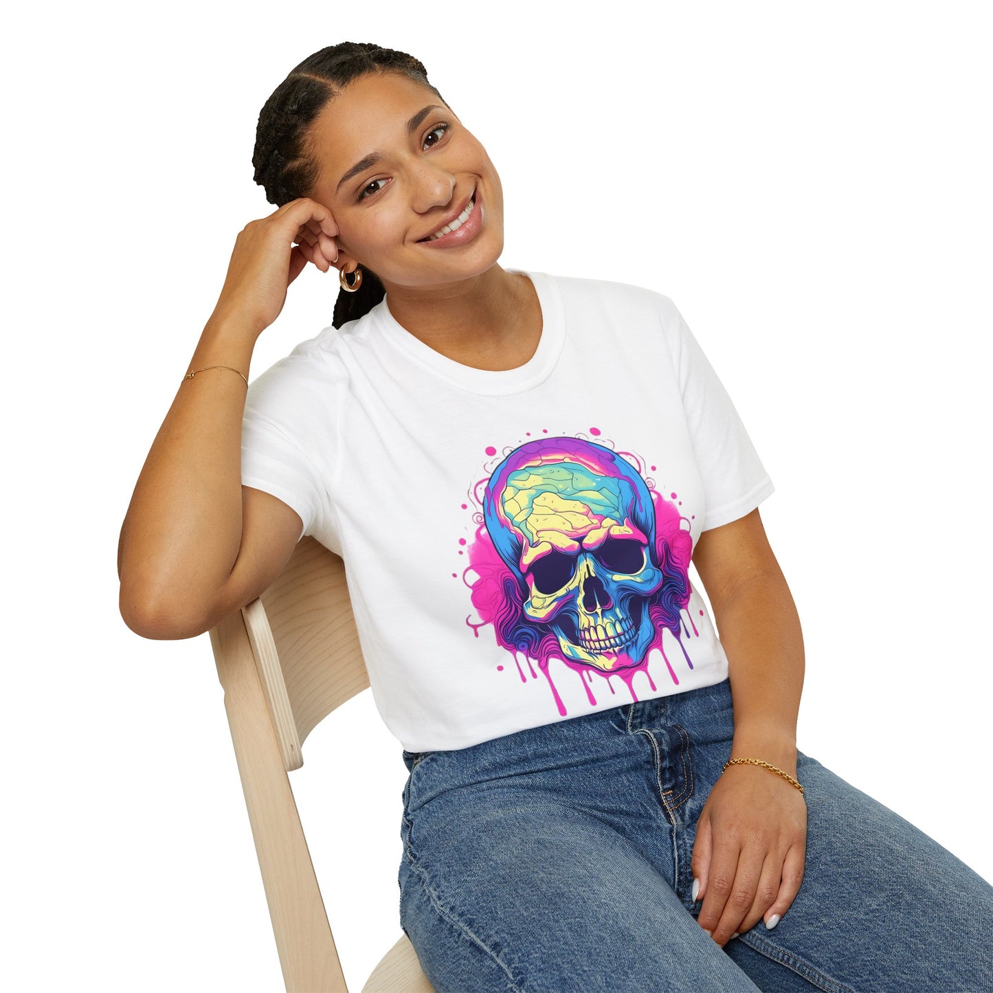 Skull Tee Shirt, Skeleton Shirt, Shirt with Skull, Shirt with Skeleton
