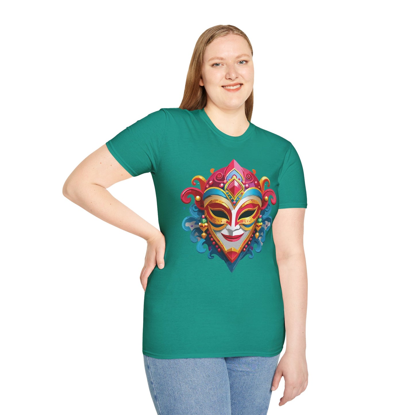 Mask Tee Shirt, Mask Shirt, Shirt with Mask, Masquerade Tees